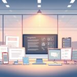 Discover the Top Email Marketing Software for 2023 3 A gleaming array of digital tools, each with its distinct purpose, stands before a backdrop of a sleek, modern office. Soft lighting casts a warm glow, highlighting the intuitive interfaces and powerful features of the latest email marketing software. In the foreground, a stylized, minimalist composition showcases the essential elements, inviting the viewer to explore the capabilities of these cutting-edge technologies. The image exudes a sense of professionalism, efficiency, and the promise of seamless digital communication, perfectly capturing the essence of the "Discover the Top Email Marketing Software for 2023" section.