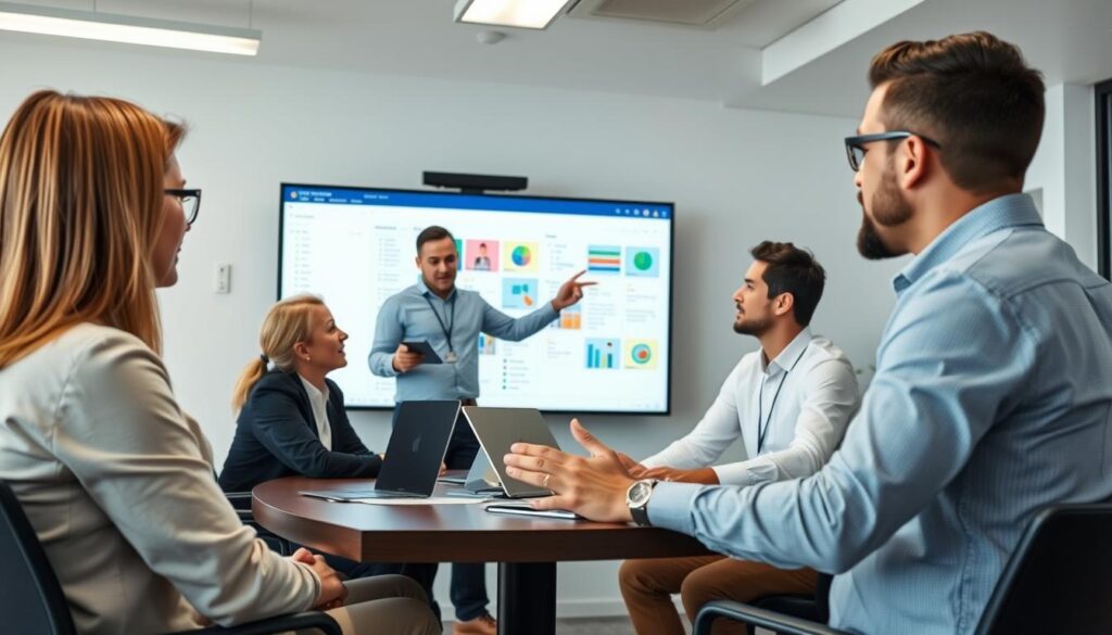 Team onboarding session for project management software implementation Team onboarding session for project management software implementation