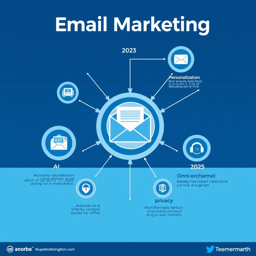 Visual representation of email marketing trends in 2025 showing interconnected technologies Visual representation of email marketing trends in 2025 showing interconnected technologies