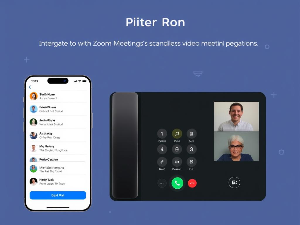 Zoom Phone interface showing integration with Zoom Meetings and cloud phone features Zoom Phone interface showing integration with Zoom Meetings and cloud phone features