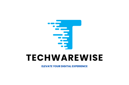 Logo design featuring a stylized letter T in black and blue with a modern aesthetic.